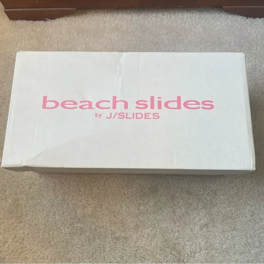 J Slides Squish Gray‎ Beach Slides Size 6 NWT
